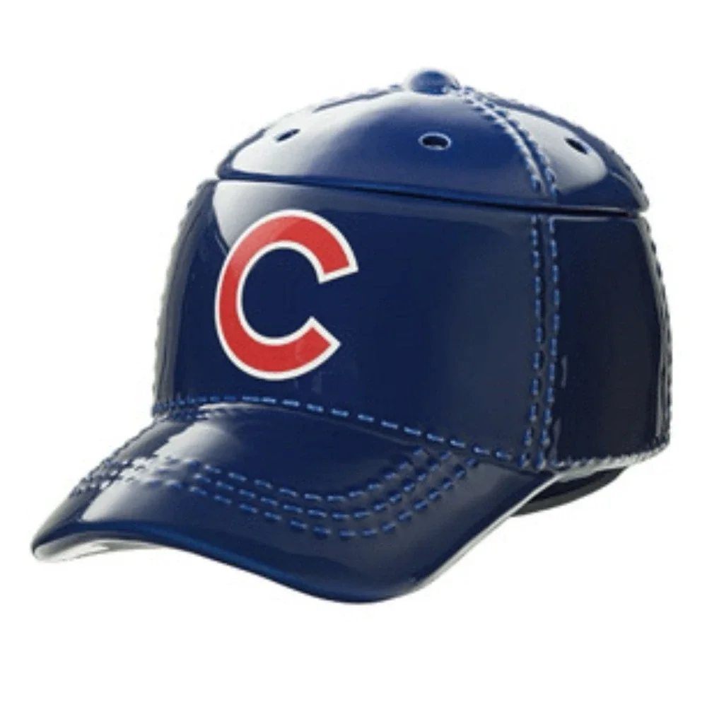 Chicago CUBS Baseball Hat MLB Ceramic Scentsy Fragrance Wax Oil Warmer No Top